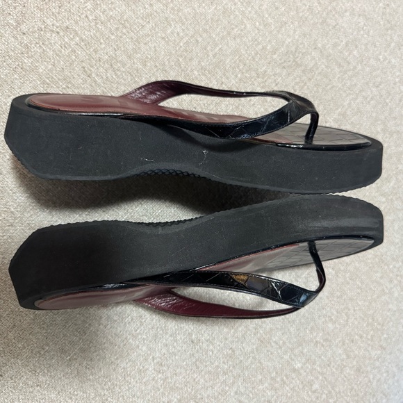 Staud Black Croc Tessa Sandals Size 37 Or Size US 7 $295 - Picture 5 of 7